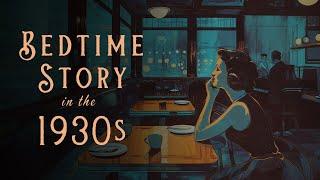  Fall asleep in the 20th century | A Relaxing Lunch at a 1930s Automat  | Rainy Story for Sleep