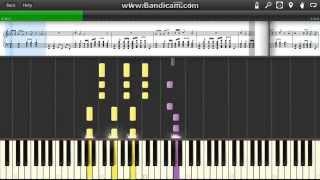 Nirvana Rape me piano cover tutorial (Synthesia sheet music) Нирвана на фортепиано