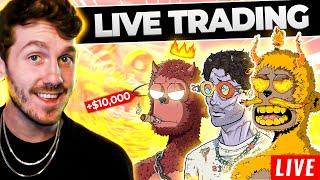  LIVE-TRADING CHALLENGE! SOL NFTs! NFTs TO BUY! NEXT DEFI AIRDROP! | Jerzy NFT MEME COINS! $BONK