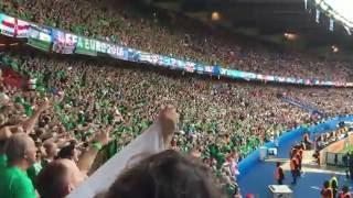 "Will Grigg's on Fire" by Northern Ireland fans (Paris, EURO 2016)