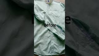 *Leftover Fabric 006 *  Old shirt to new bloues #short