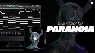 [+20] Best Dark Trap Midi Kit 2023 - PARANOIA [POP SMOKE, 808 MAFIA, UK DRILL, LIL BABY] Midi Pack