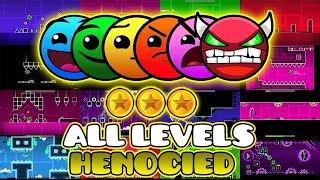 Прохождение всех уровней в Geometry Dash 1-21 all levels and COINS