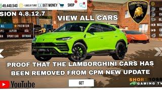 All Lamborghini Cars Has Been Removed From Car Parking Multiplayer And Why #cpmupdate