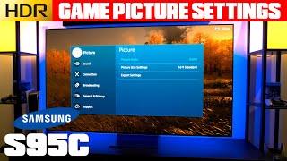 Samsung S95C - Best HDR Gaming Picture Settings for PS5 / Xbox Series [HDR]