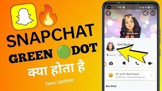 Green dot in Friend's Profile Meaning | Green Dot on Snapchat profile (SNAPCHAT NEW UPDATE)