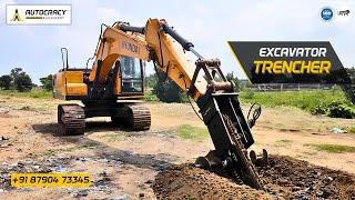 First Indian Hydraulic Trencher!