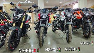 2024 Bajaj Pulsar NS400z vs NS200 vs NS160 vs NS125 Full Comparison Review & Onroad Price Details