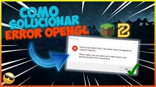  Como Solucionar el Error de OpenGL / GLFW Error en Minecraft