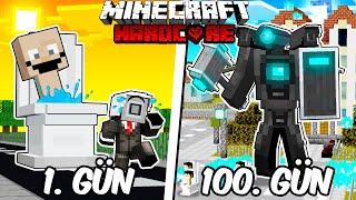 Hardcore Minecraft'ta KAMERAMAN Olarak 100 Gün Geçirmemin Hikayesi...