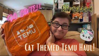 Cat Themed Temu Haul