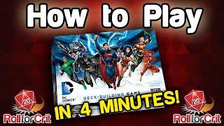 How to Play DC Comics Deck Building Game | Roll For Crit