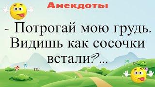 Потрогай мою грудь... Подборка смешных жизненных анекдотов Лучшие анекдоты 2021