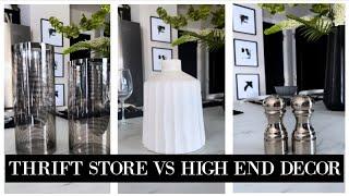 $20 THRIFT STORE CHALLENGE|THRIFT VS HIGH END| HOW TO THRIFT FOR HOME DECOR ON A BUDGET