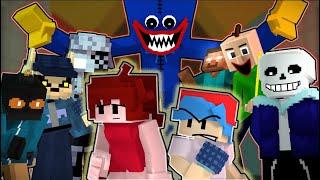 "Playtime" but Everyone Sings it - Poppy Playtime x Friday Night Funkin Minecraft Animation (FNF)