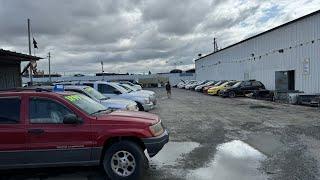 Cars for sale at Picknpull Junkyard in San Jose California.