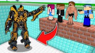 KÖTÜ MAFYA ROBOT ÇUKURUNA DÜŞERSEN ÖLÜRSÜN!  - Minecraft ZENGİN FAKİR HAYATI