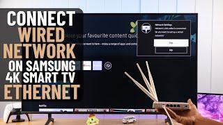 How to Connect Wired Internet to Samsung Smart TV! [Ethernet/LAN]