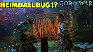 God of War Ragnarok - HEIMDALL BUG !。The REAL HEIMDALL that no one could "ACTUALLY HIT HIM"