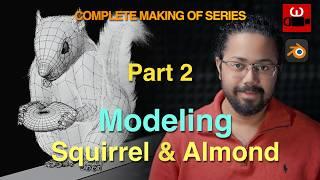 Part 2 - 3D Modeling a realistic Squirrel in Blender | Complete making of series