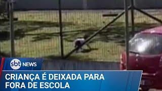 Criança é deixada do lado de fora de escola em SC | #SBTNews (06/03/25)