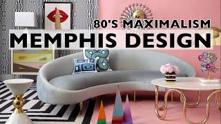 Memphis Design Style.  80's MAXIMALIST style you don't want to miss!! Interior Design