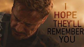 (Marvel) Tony Stark | I Hope They'll Remember You