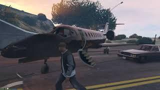 Аircraft take off and landing on the highway accident in GTA5