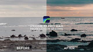 Color Grading iPhone 13 Pro Max ProRes in LumaFusion