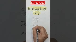 stop  saying funny use these instead #shorts #english #vocabulary #learnenglish #funny