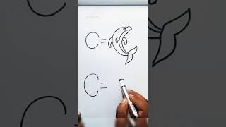 drawing with C #abcd #shorts #art #drawingtutorial #youtubeshorts  @jatnoratnoarts