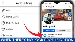 How to Lock Facebook Profile if There's No Option 2024 (UPDATED)