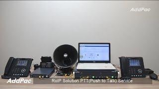 AddPac RoIP Solution PTT(Push to Talk)Service(RoIP 푸시투토크 서비스)