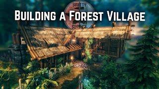 Building The MOST BEAUTIFUL Black Forest Village in Valheim