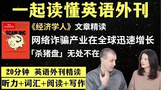 网络诈骗产业在全球迅速增长｜英语外刊精读｜词汇量暴涨｜英语阅读｜英语听力｜英文写作｜一起读懂美国新闻｜趣味学英语｜《经济学人》文章精读｜外刊精读第114期