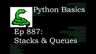 Python Basics Tutorial Data Structures Stacks and Queues