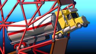 Making BIG Vehicles Do BIGGER Loops - Poly Bridge 2