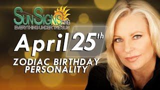 April 25th Zodiac Horoscope Birthday Personality - Taurus - Part 2