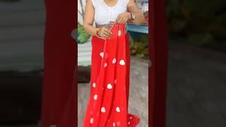 Georgette Saree Guide Step By Step | How To Wear Saree in 1 minute