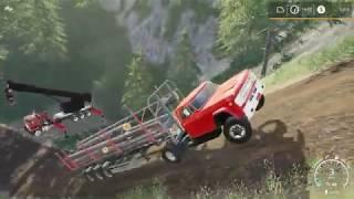 #FarmSimulator19 #FS19 ~Loaded Hill climb