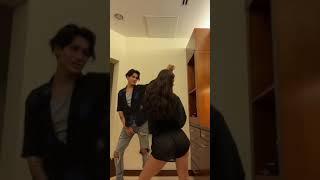 Charli D'Amelio and Chase Hudson dancing