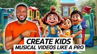 How To Make Easy FACELESS KIDS ANIMATION YouTube Channel Videos In Minutes Using Ai Tools