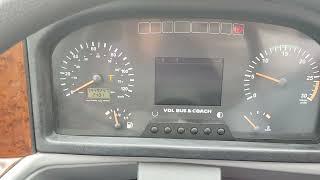 VDL Bova Futura Euro 5 engine started dashboard