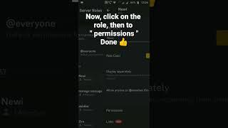 How to view permissions of a role in Discord Mobile #roduz #discord #howto #how #view #role