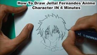 Cara Menggambar Anime Fairy Tail ( Jellal Fernandes ) Dalam Waktu 4 Menit