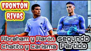 Abraham y Aarón vs Chatito y Carisma Frontón Rivas segundo partido