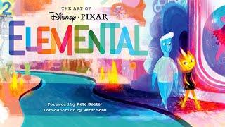 The Art of Disney Pixar Elemental, Concept Art, Flip through review, making of art book