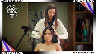  Relaxing ASMR Scalp Massage by Barber Lady Adel