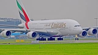 +35 MIN OF HEAVY TAKE OFFS |  A380, B747, B777, A350 | Amsterdam Schiphol Airport Spotting