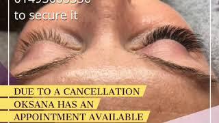 Due to a cancellation Oksana has an appointment available tomorrow for Russian Volume Lashes reduce…